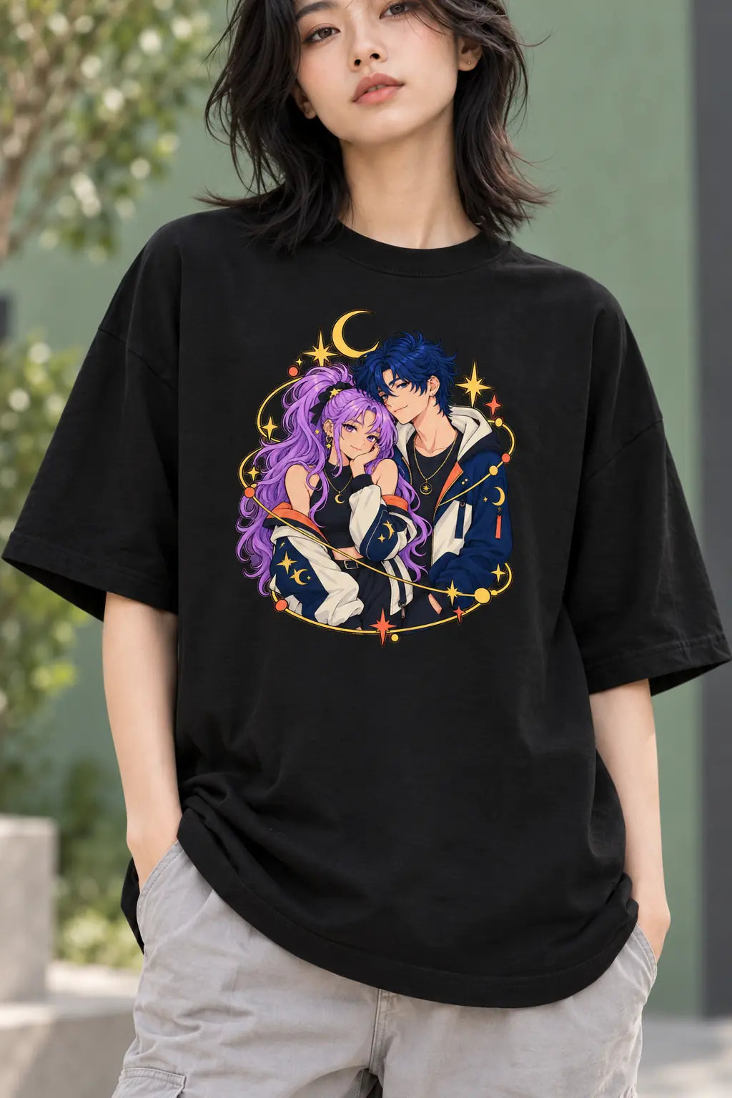 Anime Celestial - Oversized T-shirt