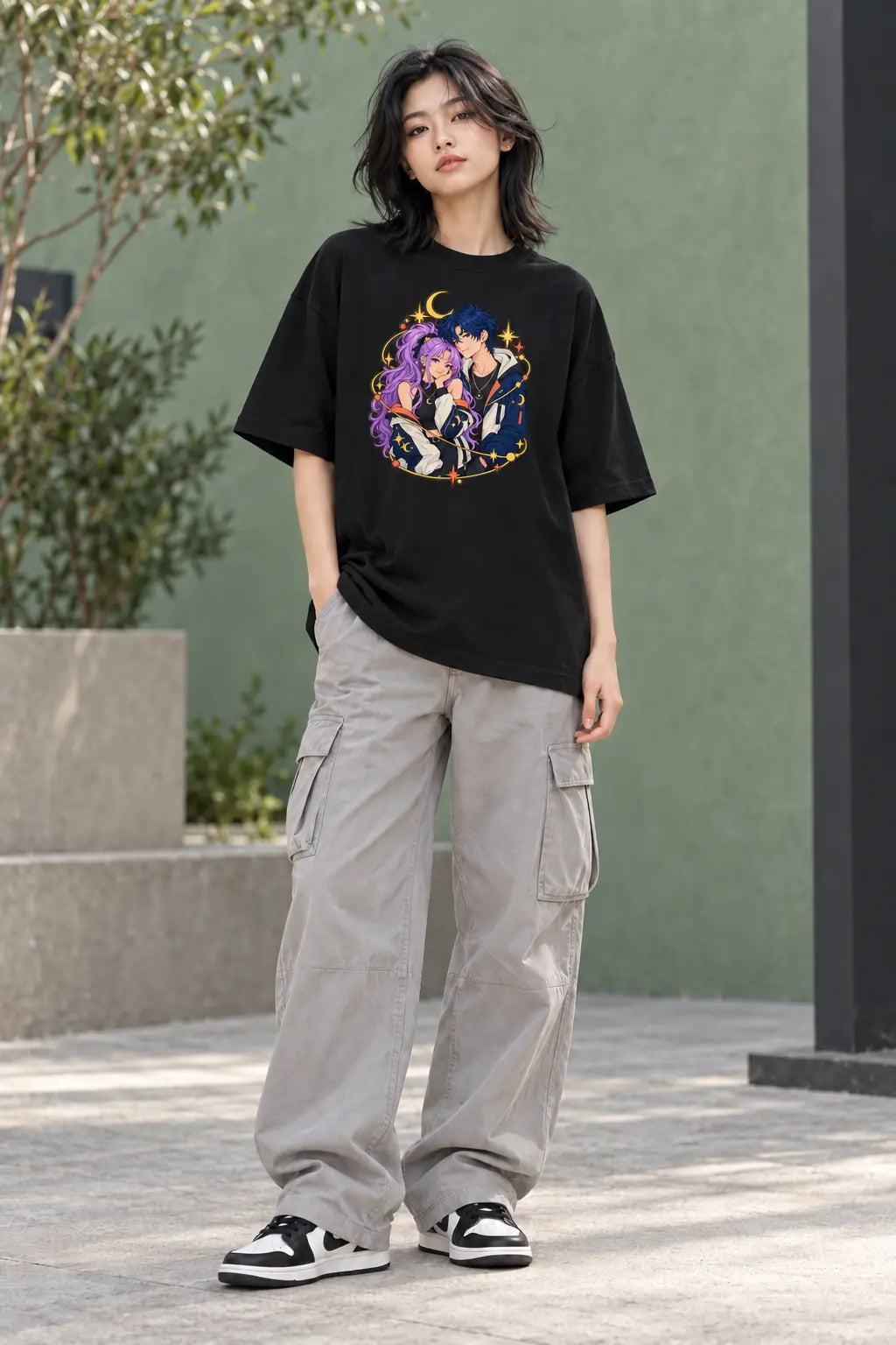 Anime Celestial - Oversized T-shirt
