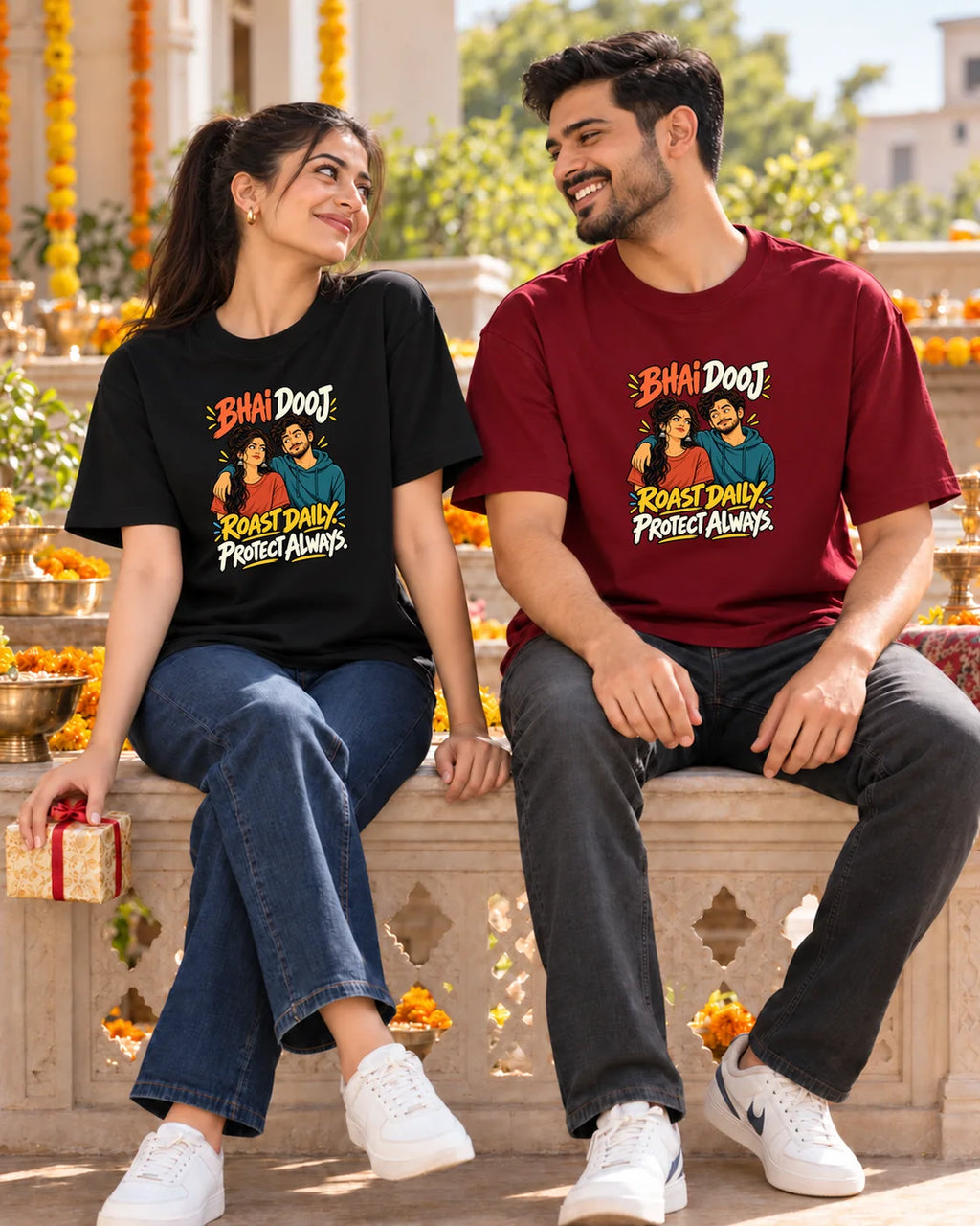 Bhai Dooj - Oversized Classic T-Shirt