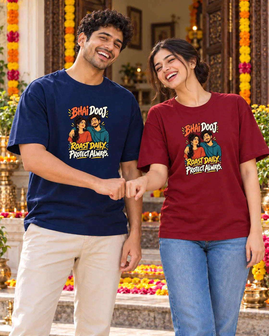 Bhai Dooj - Oversized Classic T-Shirt