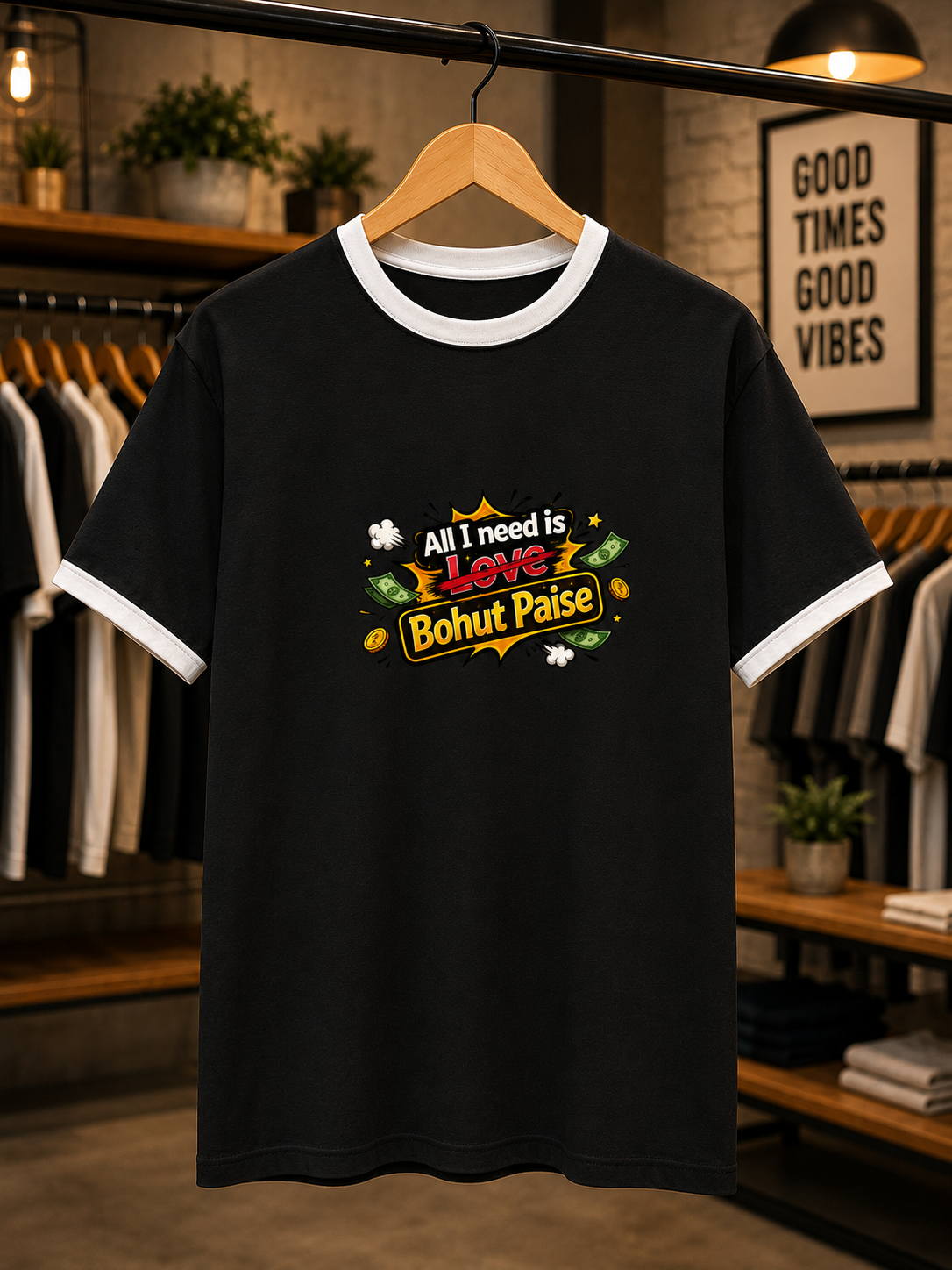 All I need is Bohut Paise | Ringer Tee