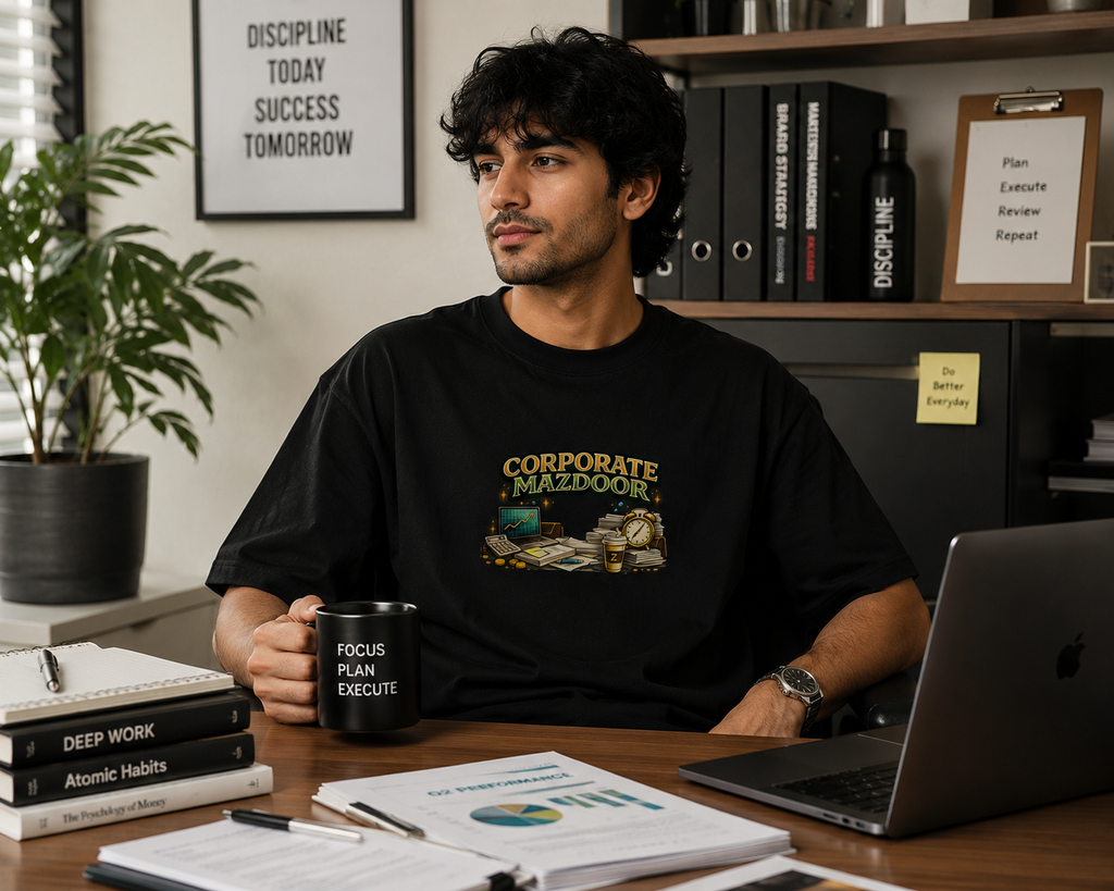 Corporate Mazdoor | Oversized Classic Tee