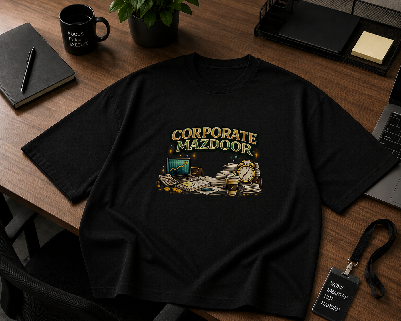 Corporate Mazdoor | Oversized Classic Tee
