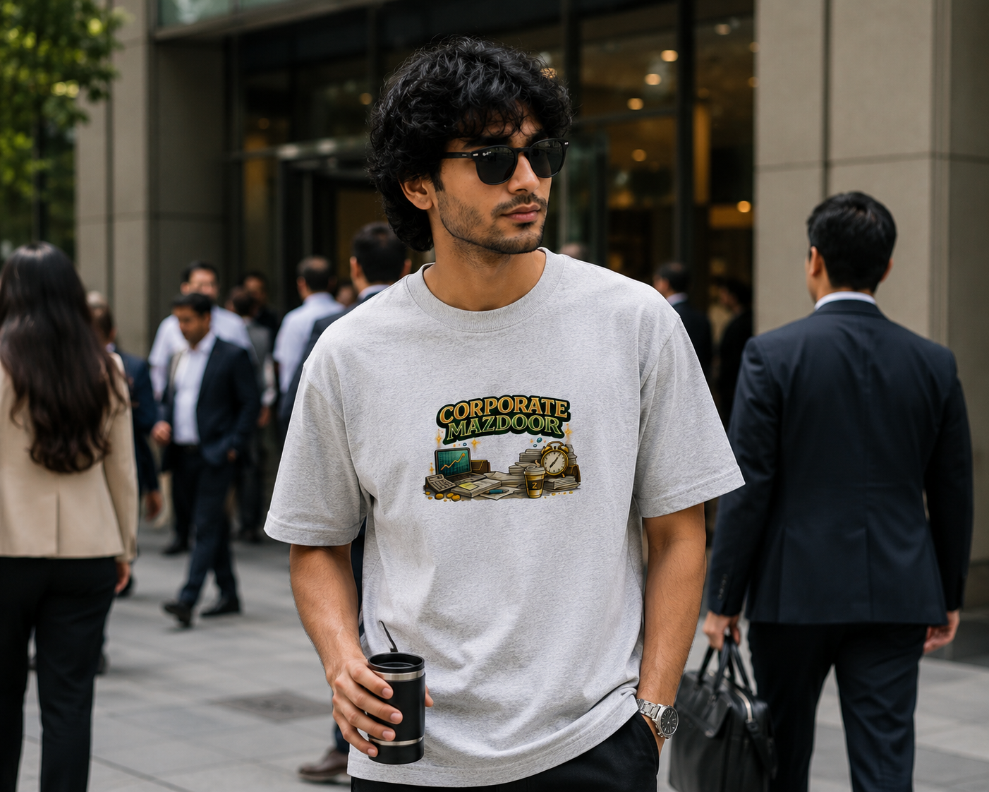 Corporate Mazdoor | Oversized Classic Tee