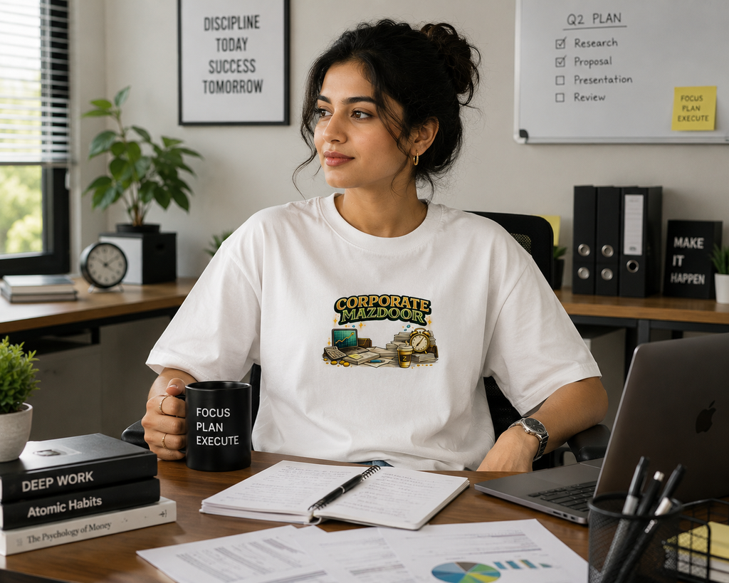 Corporate Mazdoor | Oversized Classic Tee