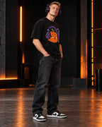 Headphone Pumpkin - Halloween Tee (Oversized)