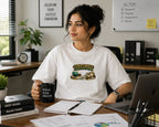 Corporate Mazdoor – Office Humour Oversized T-Shirt | White | Unisex | Teeswag