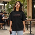 I'm Silently Judging You – Funny Humour Oversized T-Shirt | Black | Unisex | Teeswag