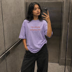 I'm Silently Judging You – Funny Humour Oversized T-Shirt | Lavender | Unisex | Teeswag