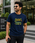 Salary Credited Happiness Pending – Office Humour Graphic T-Shirt | Navy Blue | Unisex | Teeswag
